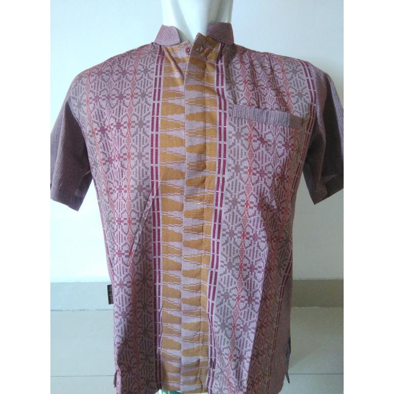Baju Koko Exclusive Motif Tenun