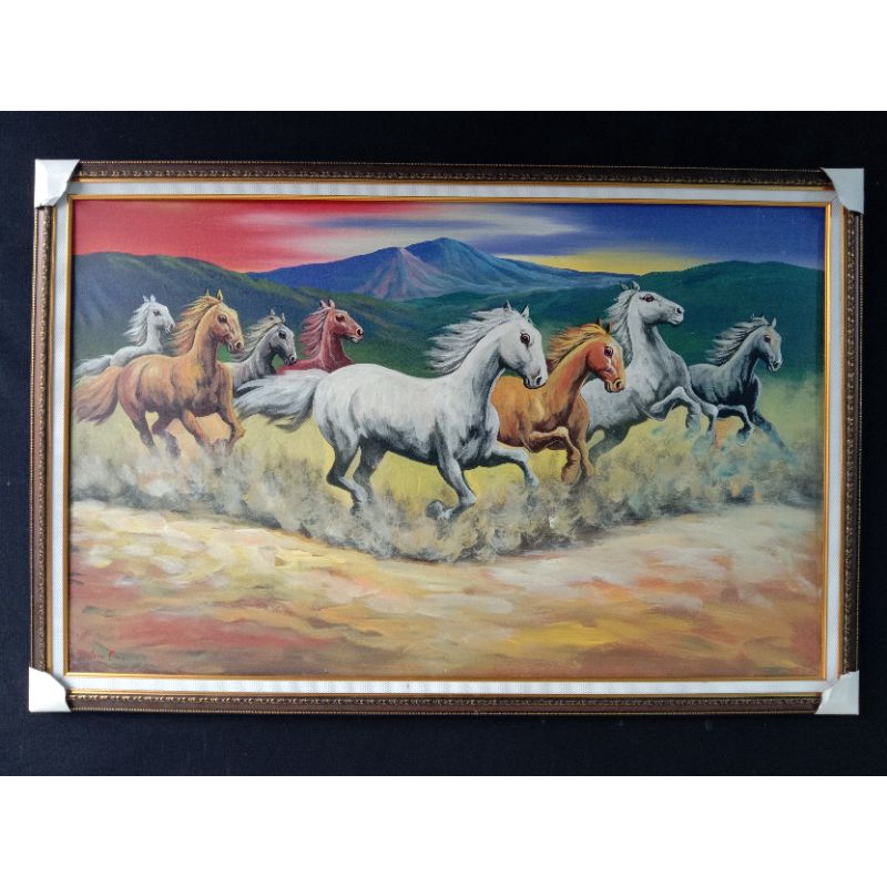 lukisan kuda berlari 1