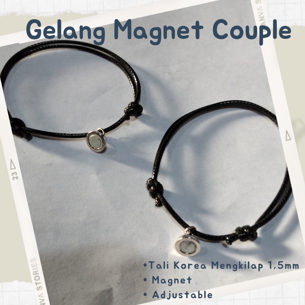 Gelang Couple Magnet 1pasang