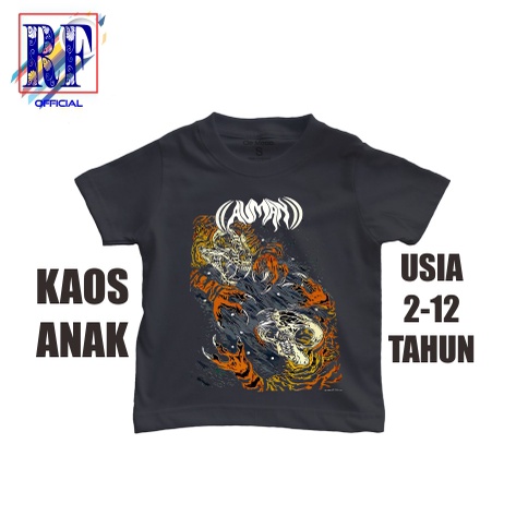 KAOS ANAK VINTAGE BAND AUMAN T-shirt | Oversize | Auman - Tigerr Tshirt - Black | KAOS PRIA WANITA |