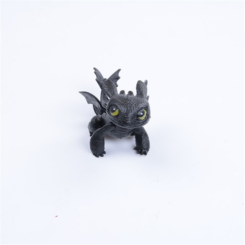 Mainan Action Figure Toothless Model Anime How To Train Your Dragon Bahan Pvc Ukuran 7-8cm Untuk Koleksi Anak