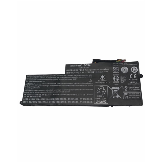 Baterai Acer Aspire ES1-111 V5-132 V5-132P V5-122 V5-122P E3-111 AC13C34 ORIGINAL