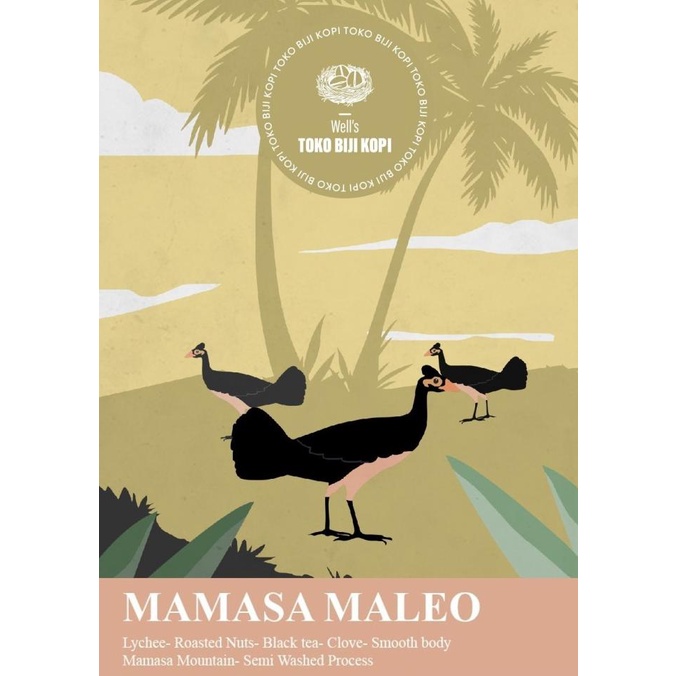 

BIJI KOPI / ROASTED BEAN MAMASA MALEO (KKSI 2018 WINNER) - 1 KG