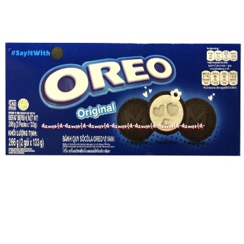 Oreo Original 266gr Biskuit Sandwich Krim Vanilla