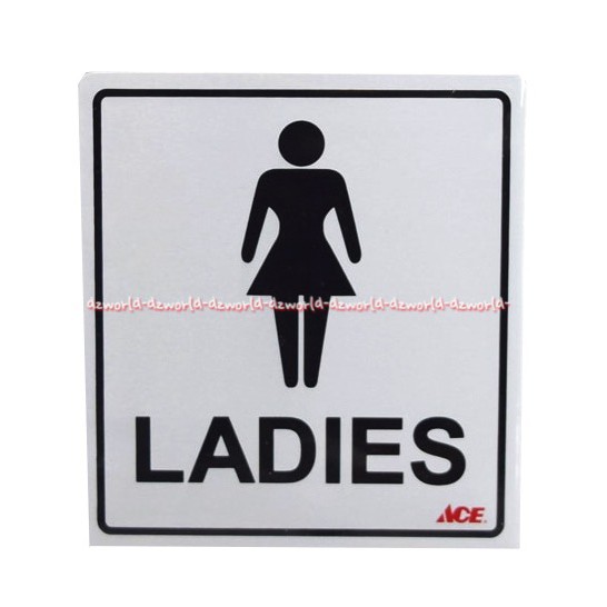 Stiker Ladies Wanita Sticker Toilet Wc Kamar Mandi Tanda Masuk Cewek Perempuan Lady Mudah Diaplikasikan Pada Kaca Metal Atau Plastik