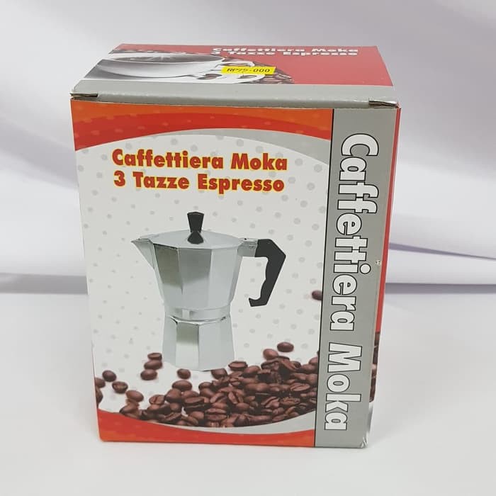 Manual Moka Pot Coffee Espresso 3 Cups