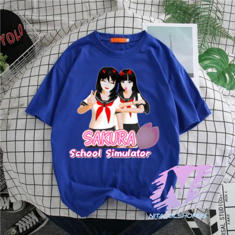 kaos sakura school simulator baju anak karakter sakura school