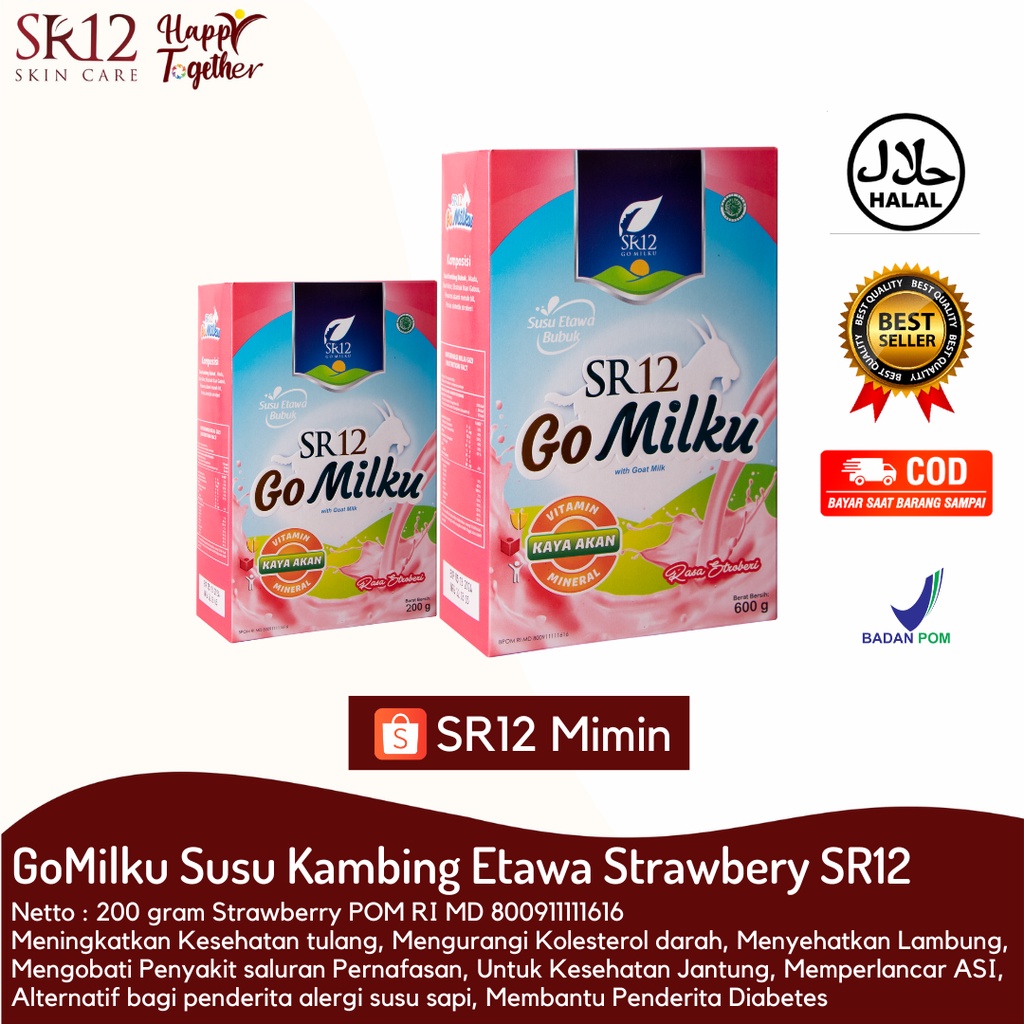 

GOMILKU SUSU KAMBING ETAWA STRAWBERRY - GOMILKU STROBERI - SUSU UNTUK ANAK DAN DEWASA - SUSU PENAMBAH TINGGI BADAN - SUSU UNTUK ASI BOOSTER