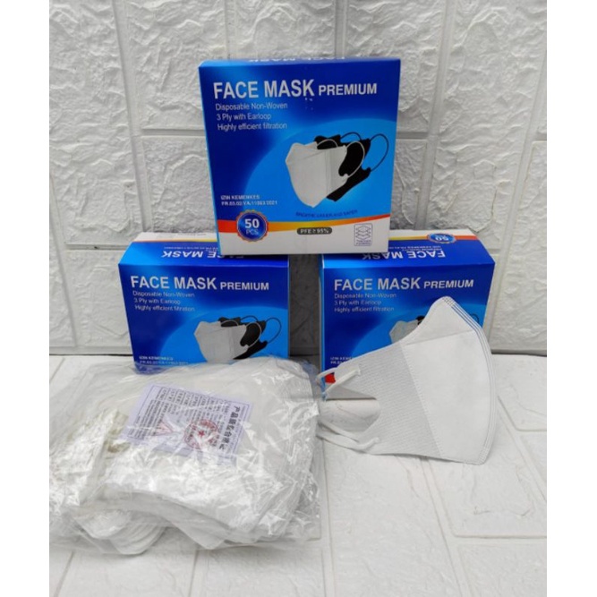 MASKER DUCKBILL HITAM PUTIH