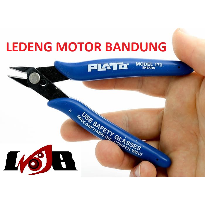 Tang Potong Plato 5&quot; Inci Gunting Tajam Micro Nipper Biru Soft Spring