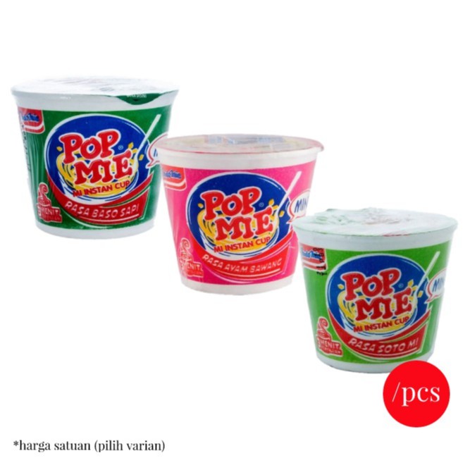 

POP MIE Mini rasa Ayam Bawang / Baso / Soto mi (35 gr)