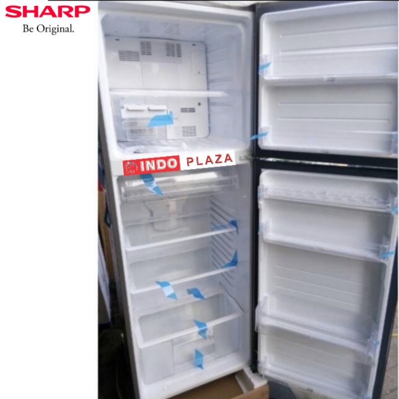 KULKAS SHARP 2 PINTU JUMBO 338 Liter PLASMACLUSTER SJ-420GP-SD