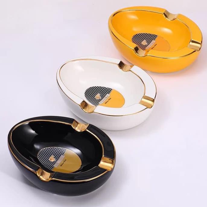 Asbak Cerutu - COHIBA High Grade 3 Slot Cigar Ashtray Ceramic