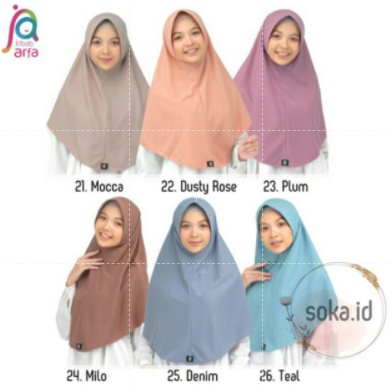 Jilbab Afra ( Jilbab Arfa ) Bergo Amira Pet Antem Size XL - Jumbo - Jilbab Instan Bahan Kaos Adem &amp; Lembut- Jilbab Kaos