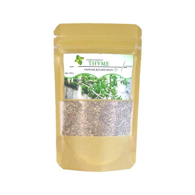 Daun Thyme Kering Dried Leaves Bumbu Dapur Bahan Makanan Organik Penyedap Rasa Non msg Rempah Murni