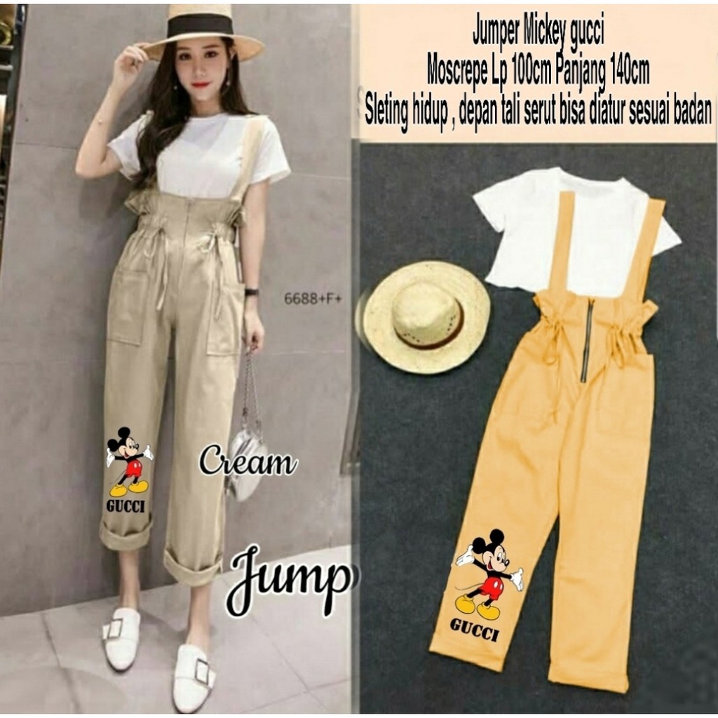 [HNFK] Jumper Wanita / Overall Printing / Jumper / Jumper Wanita Korea / Playsuit