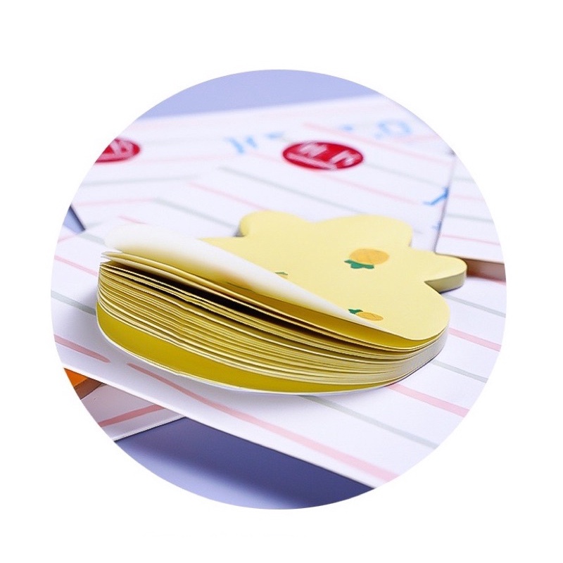 post it memo bentuk buah buahan sticky note lucu