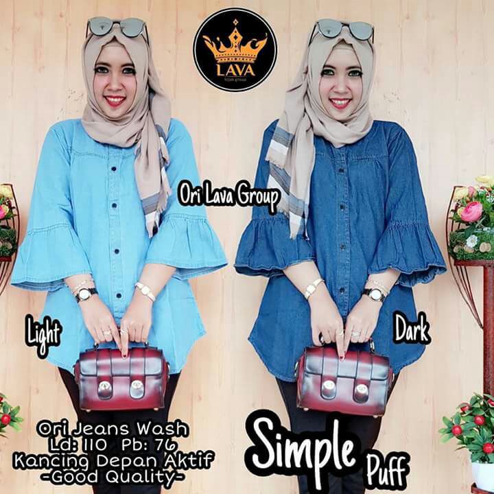 UKKY SIMPLE PUFF  BLOUSE TEROMPET