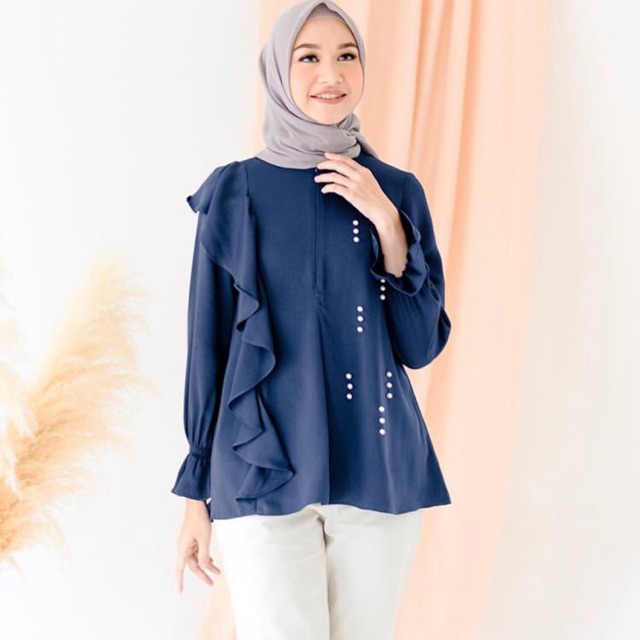 Tania blouse navy XL by wearing klamby
