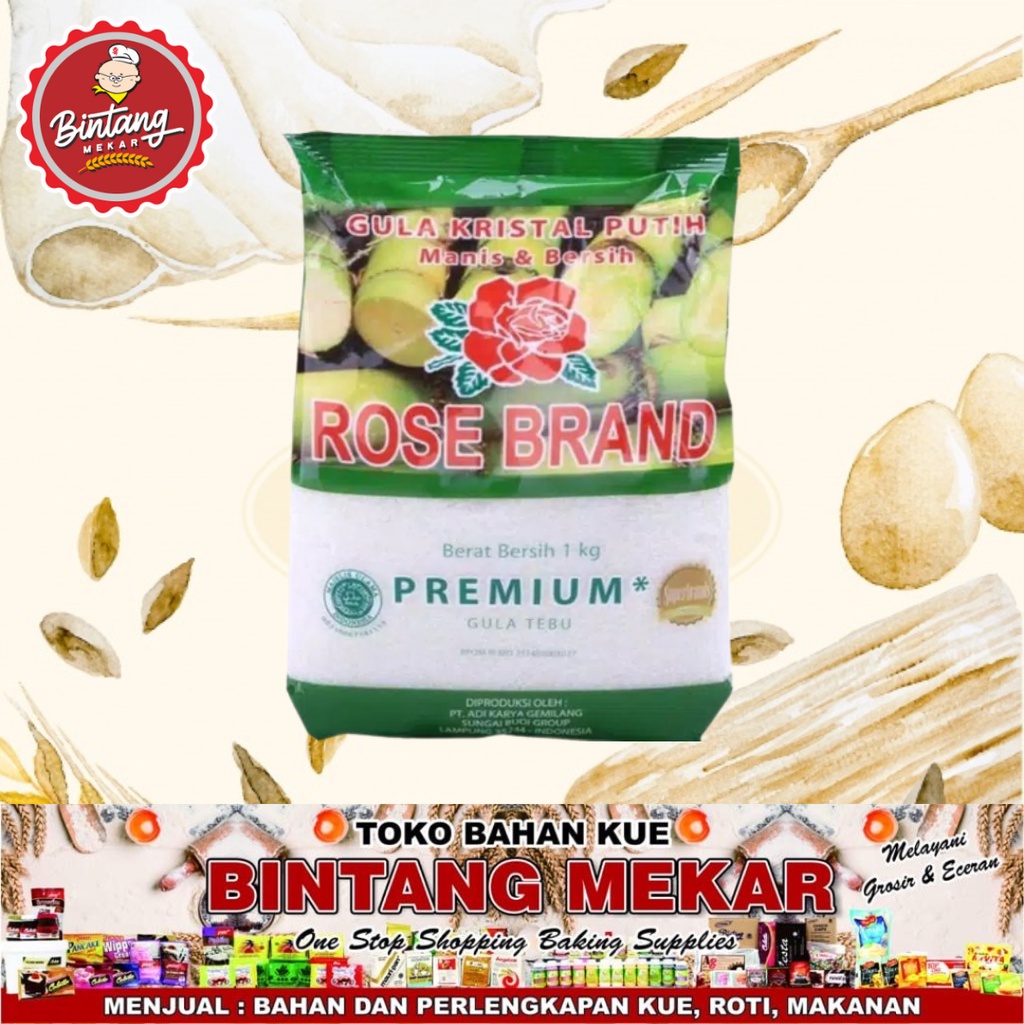 

ROSE BRAND GULA KRISTAL PREMIUM 1KG