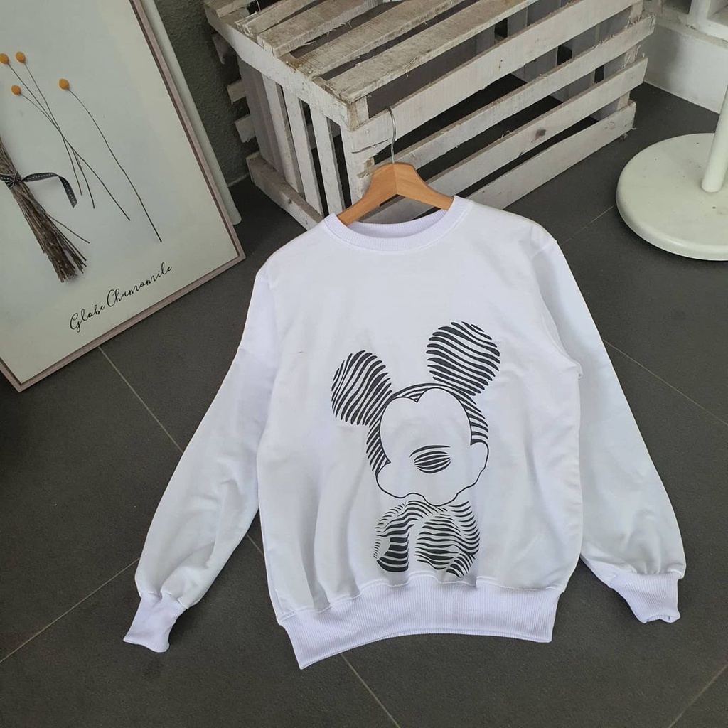 Sweater Crewneck wanita MICKEY