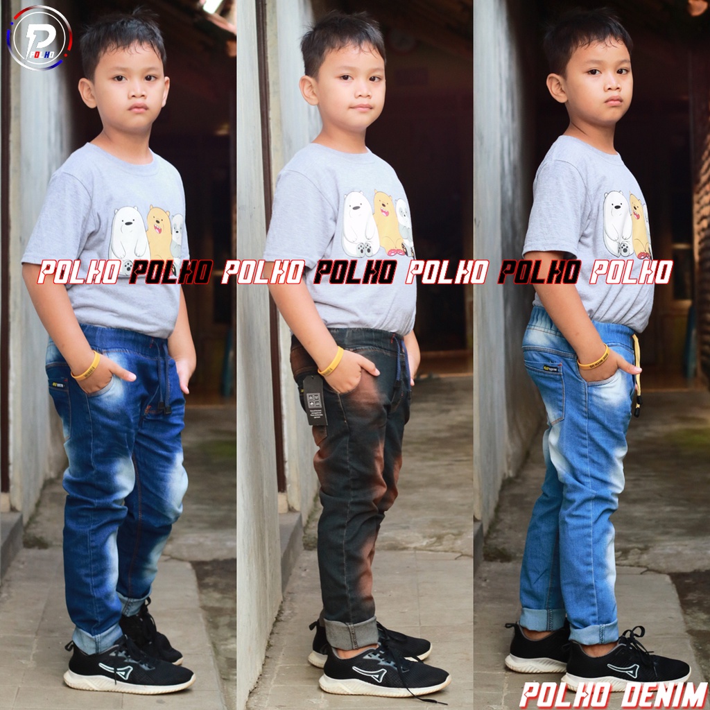 Celana Anak Jeans Panjang Usia 1-12 Tahun BY POLHO DENIM