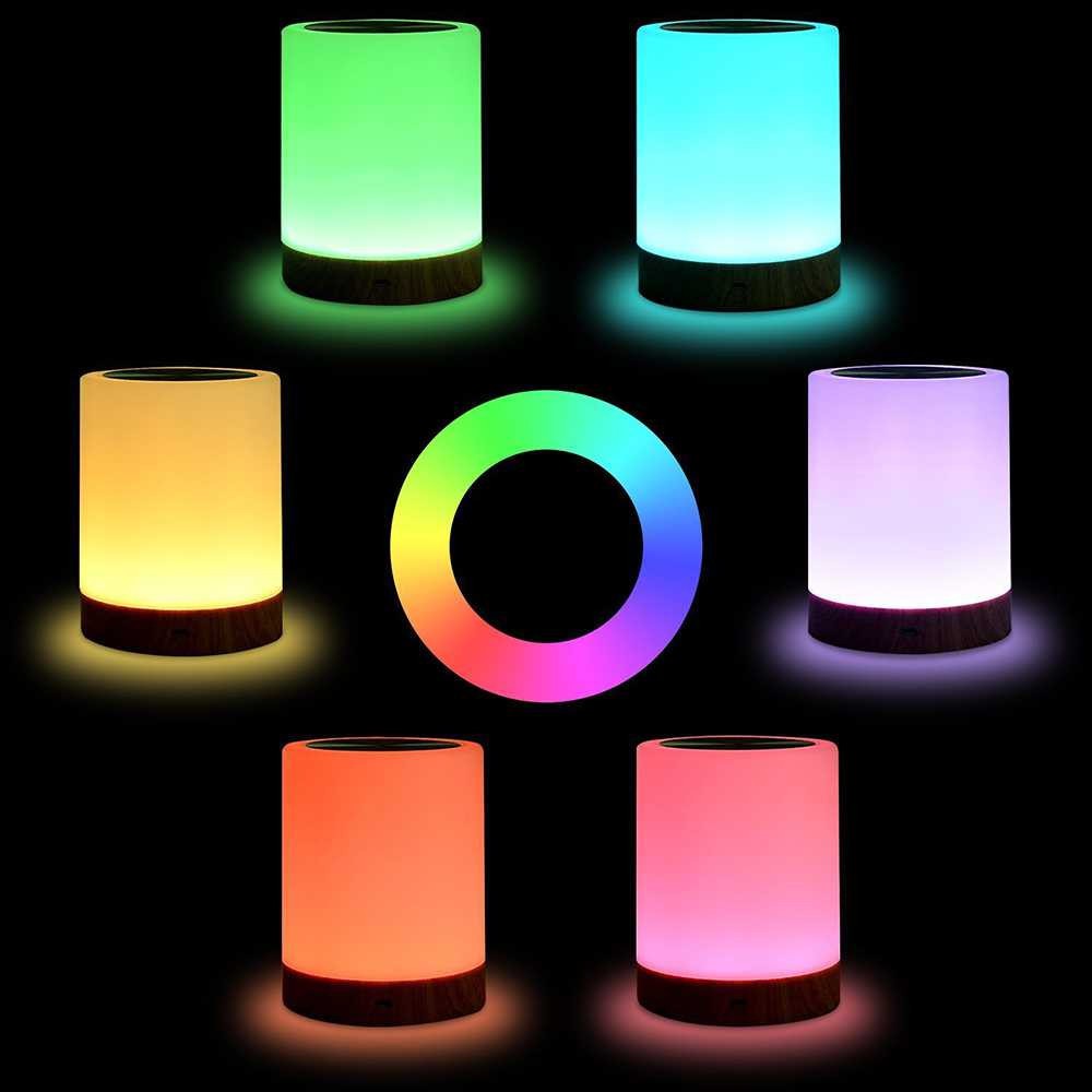 Bayar Ditempat Lampu Tidur Touch Bedside LED Creative Colorful Night Light 3W - LYQ