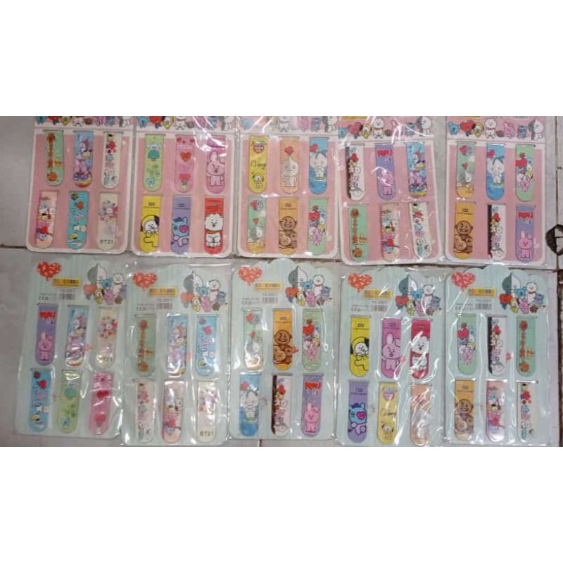 

Post it magnet BTS 12 lembar pembatas buku