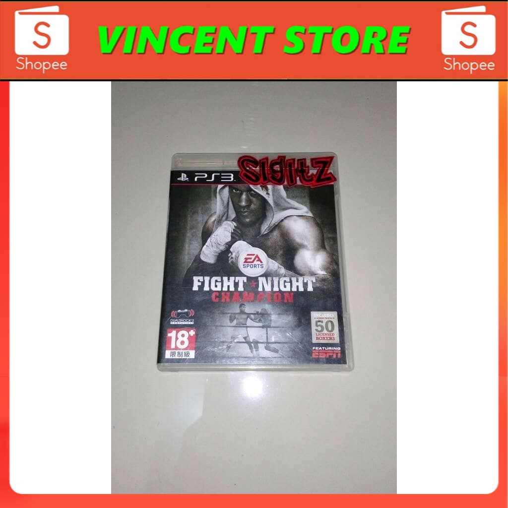 PRODUK ORIGINAL kaset ps3 bd fight night champion