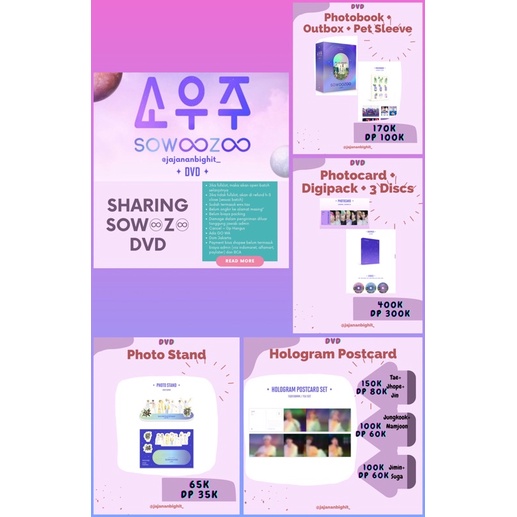 SHARING BTS SOWOOZOO DVD (BOOKING SLOT)
