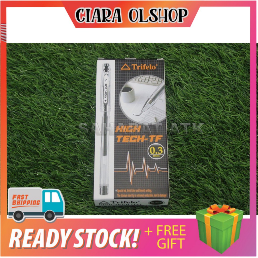

TRIFELO PEN HIGH TECH 03 mm / PULPEN HIGH TECH MURAH 1 pak isi 12 pcs