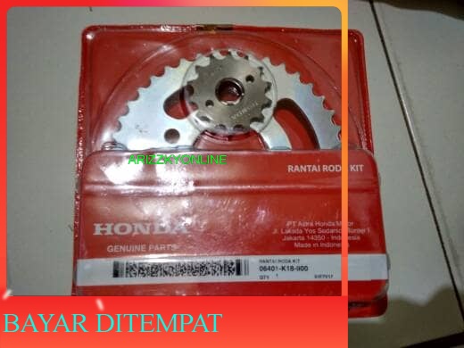 paket gear set honda verza 150 original ahm