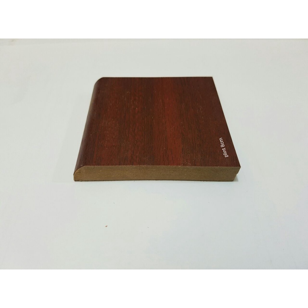 Plin Lantai MFD lebar 8cm / Lis Tembok / Lis dinding /Lis vinyl pvc / Lis parket