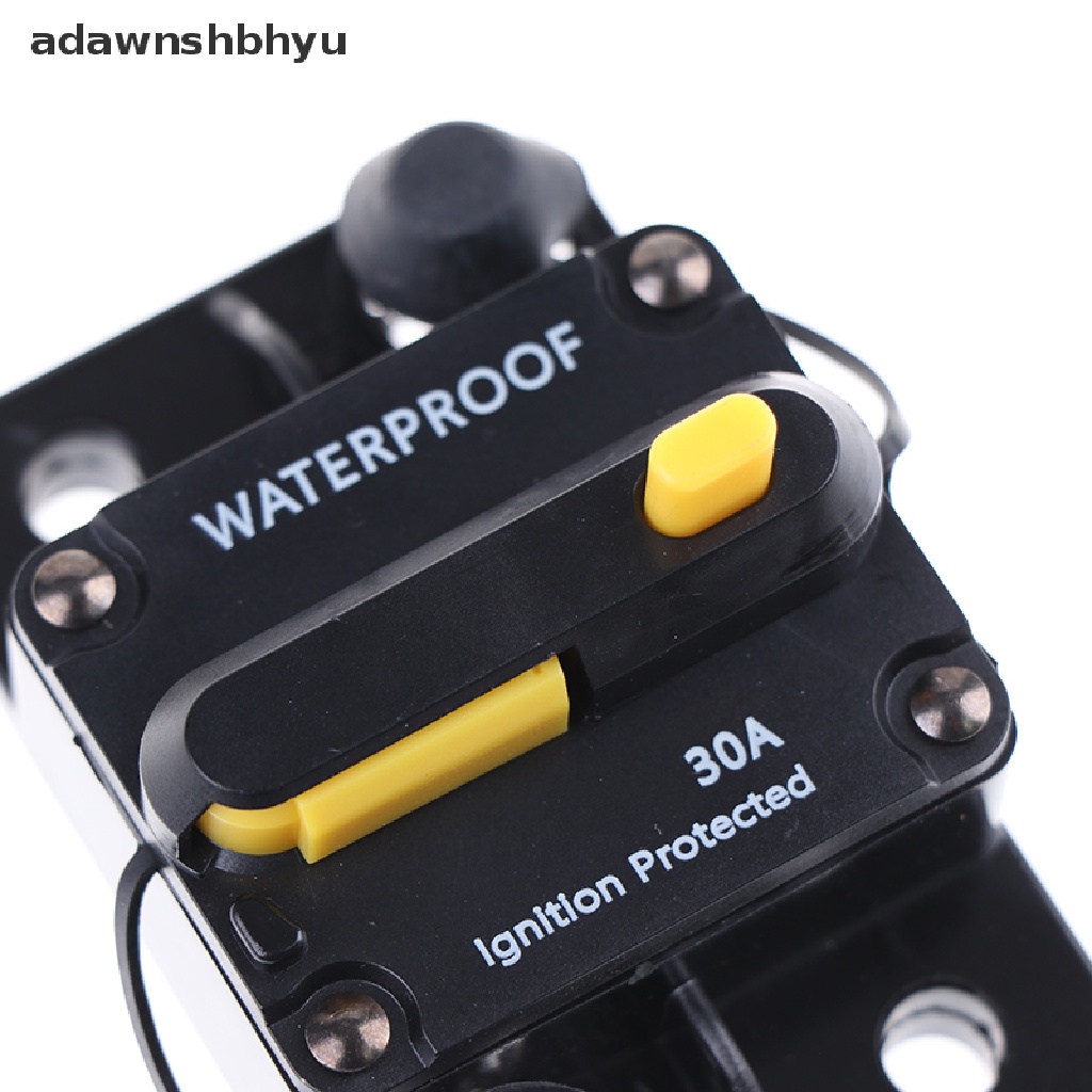 Adawnshbhyu AMP Circuit Breaker Fuse Reset 12-42V DC Mobil Perahu Auto Waterproof