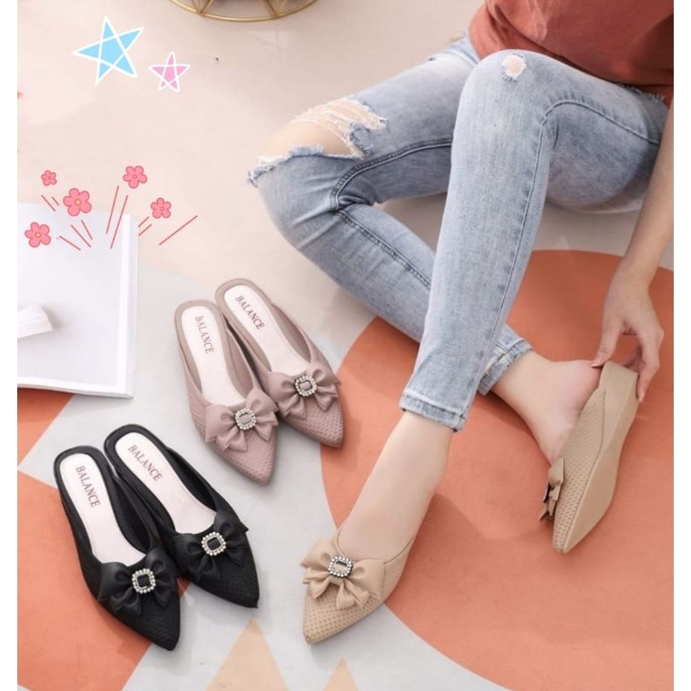 Sandal Sepatu Sendal Wedges Jelly Wanita Import Murah Terbaru BALANCE B650