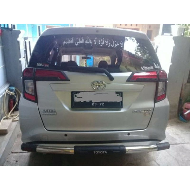 pengaman tanduk bemper belakang toyota calya kalya kalia stainless bulat