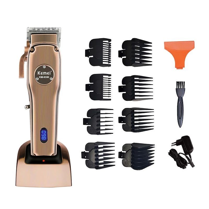 Kemei Mesin Cukur Rambut KM-9350 Alat Cukur Rechargeable Hair Clipper