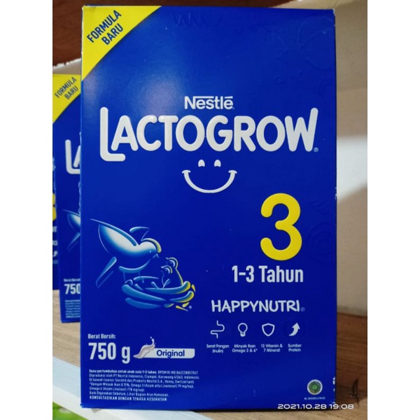Lactogrow 3 / Lactogrow 3 madu 1kg / Lactogrow 3 plain/Original 750gr /  Bisa COD (Bayar ditempat)