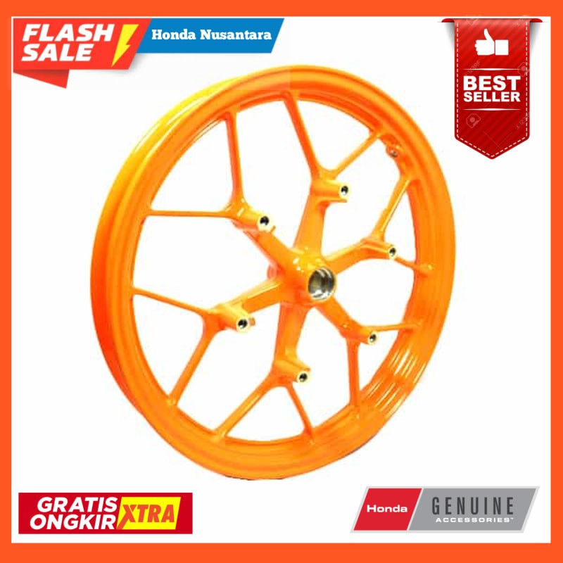 PASTI ORI VELG DEPAN (WHEEL FR) ORANGE SONIC 150R DIJAMIN ASLI HGP