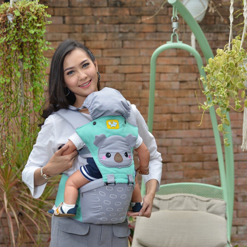 Gendongan Bayi Depan Hipseat Kokoa Series Merk Baby Joy BJG 3029 - gedabug