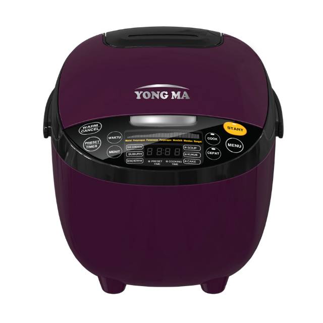 YONG MA SMC 2117  DIGITAL Rice Cooker VIOLET - UNGU (2L) GARANSI RESMI - YONG MA SMC-2117 SMC2117