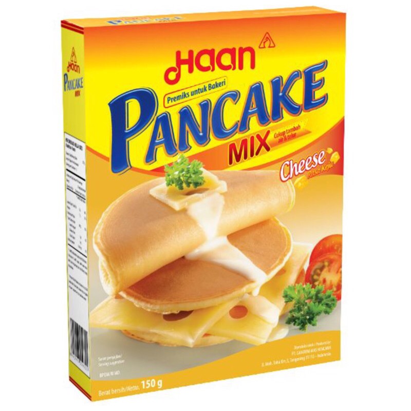 Haan Pancake Mix Cheese Tepung Premix Pancake keju 150 gr