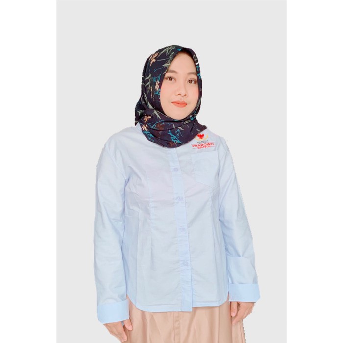 Kemeja wanita rabu  Kemeja-Wanita-Casual-Lengan-Panjang-Model-Longgar-Bahan-Sifon-Motif-Kotak- N7H2
