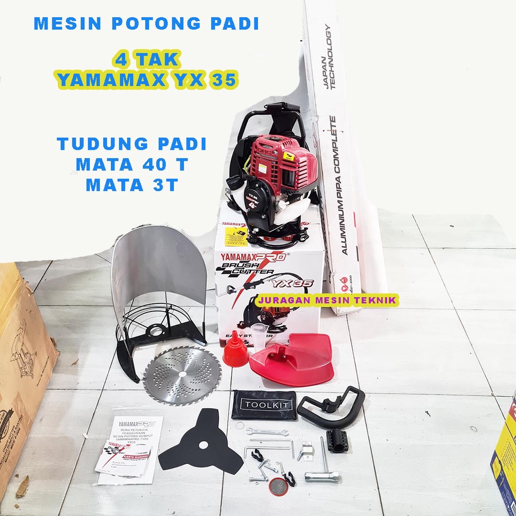Mesin Potong Padi 4 Tak Yamamax YX 35 Mesin Panen Padi