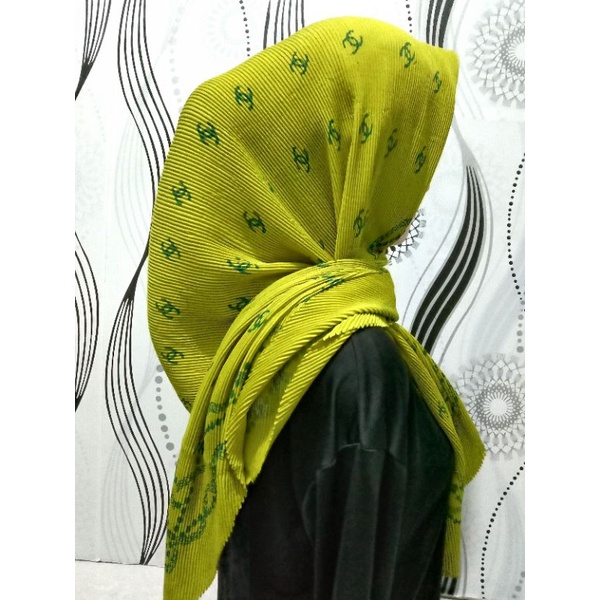 JILBAB SEGI EMPAT PLISKET MOTIF AZARA