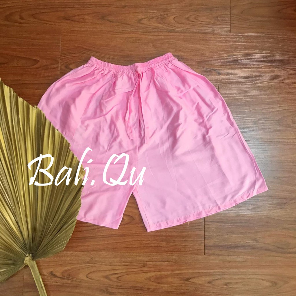 Celana Pendek Polos Jumbo Bali-BABY PINK