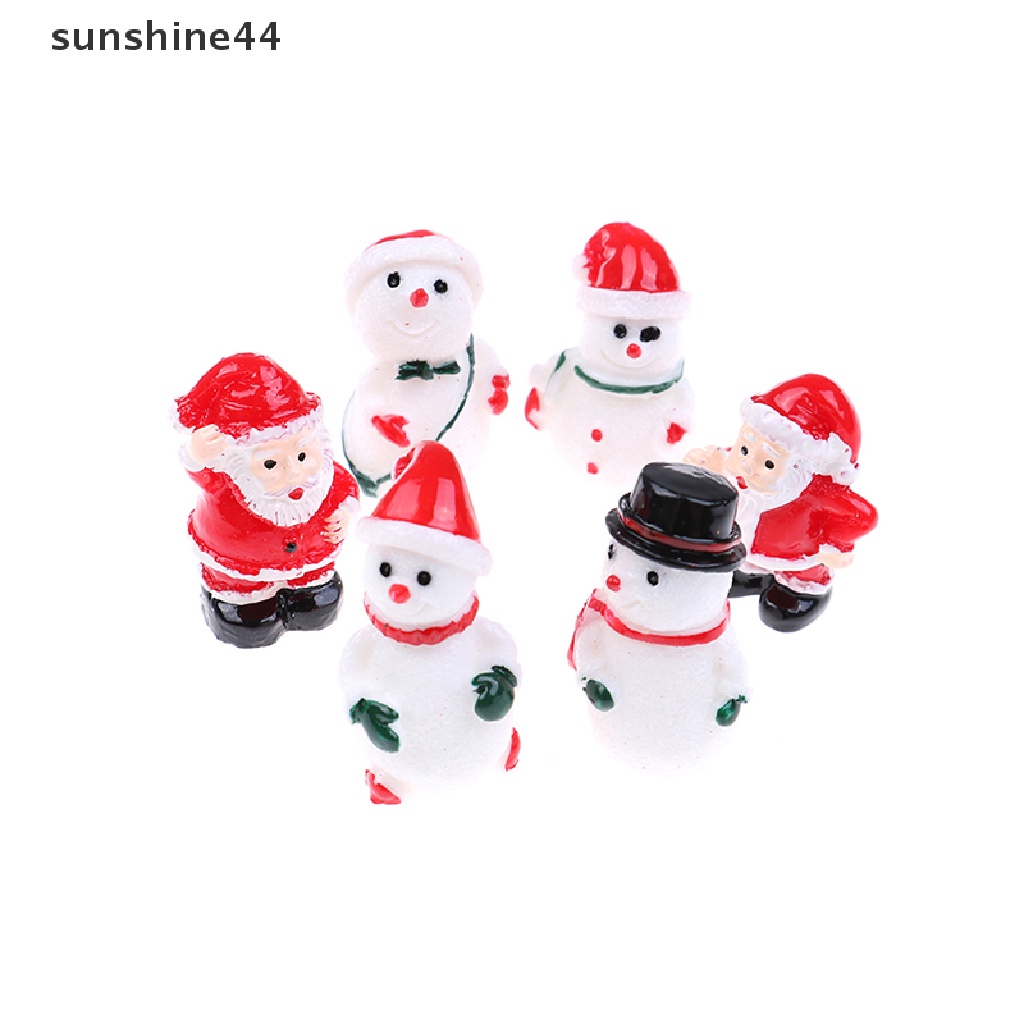 Sunshine Miniatur Santa Claus / Manusia Salju Untuk Dekorasi Taman