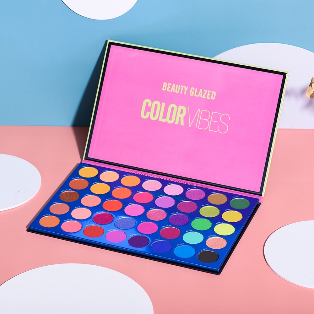 Beauty Glazed Color Vibes 40 Color Eyeshadow Matte Eyeshadow Palette Beauty Glazed Eyeshadow Beauty Glazed