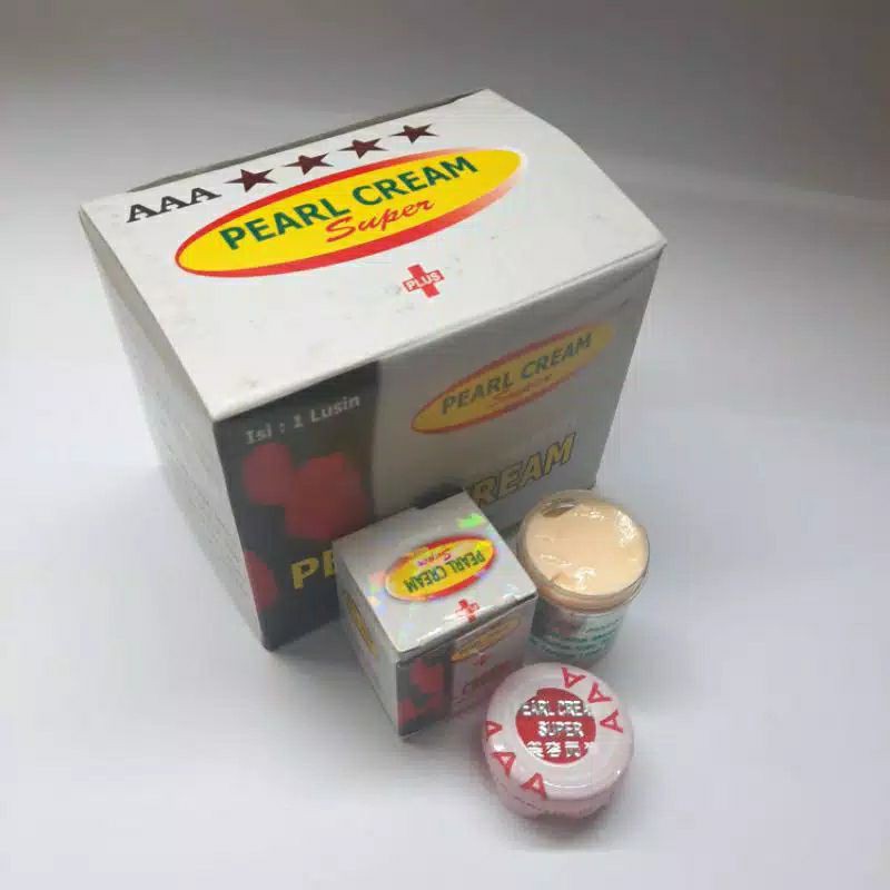 Pearl cream tutup merah Box 12pcs