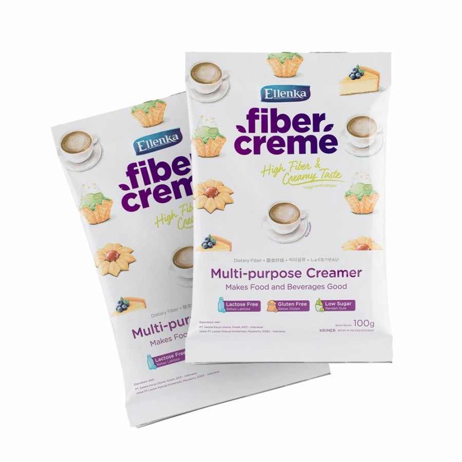 

Ellenka Fiber Creme 100 Gr | Fiber Cream Sachet 100 g | Creamer Susu Santan Nikmat Purpose